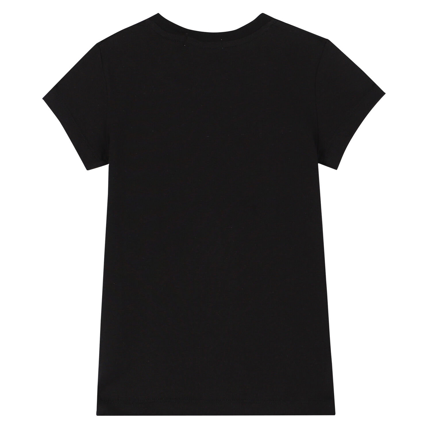 Girls Black Logo T-Shirt, 2, hi-res