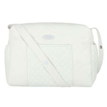 Ivory Quilted Baby Changing Bag