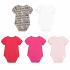 Baby Girls Logo Bodysuits (5 Pack) , 2, hi-res