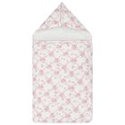 Baby Girls White & Pink Floral & Butterflies Nest, 1, hi-res