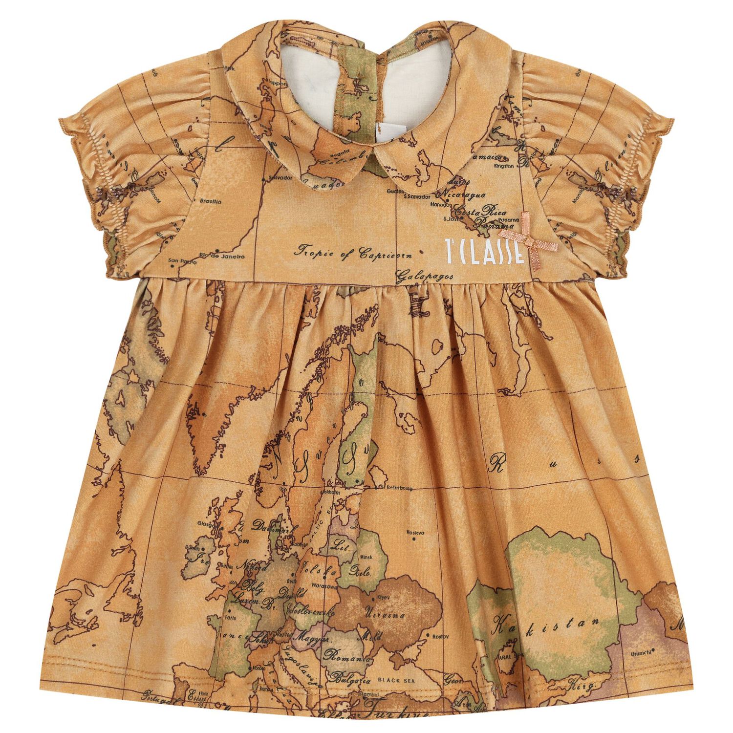 Baby Girls White & Beige Geo Map Gift Set, 2, hi-res