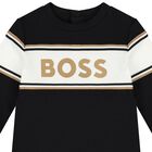 Baby Boys Black Logo Babygrow Gift Set, 1, hi-res