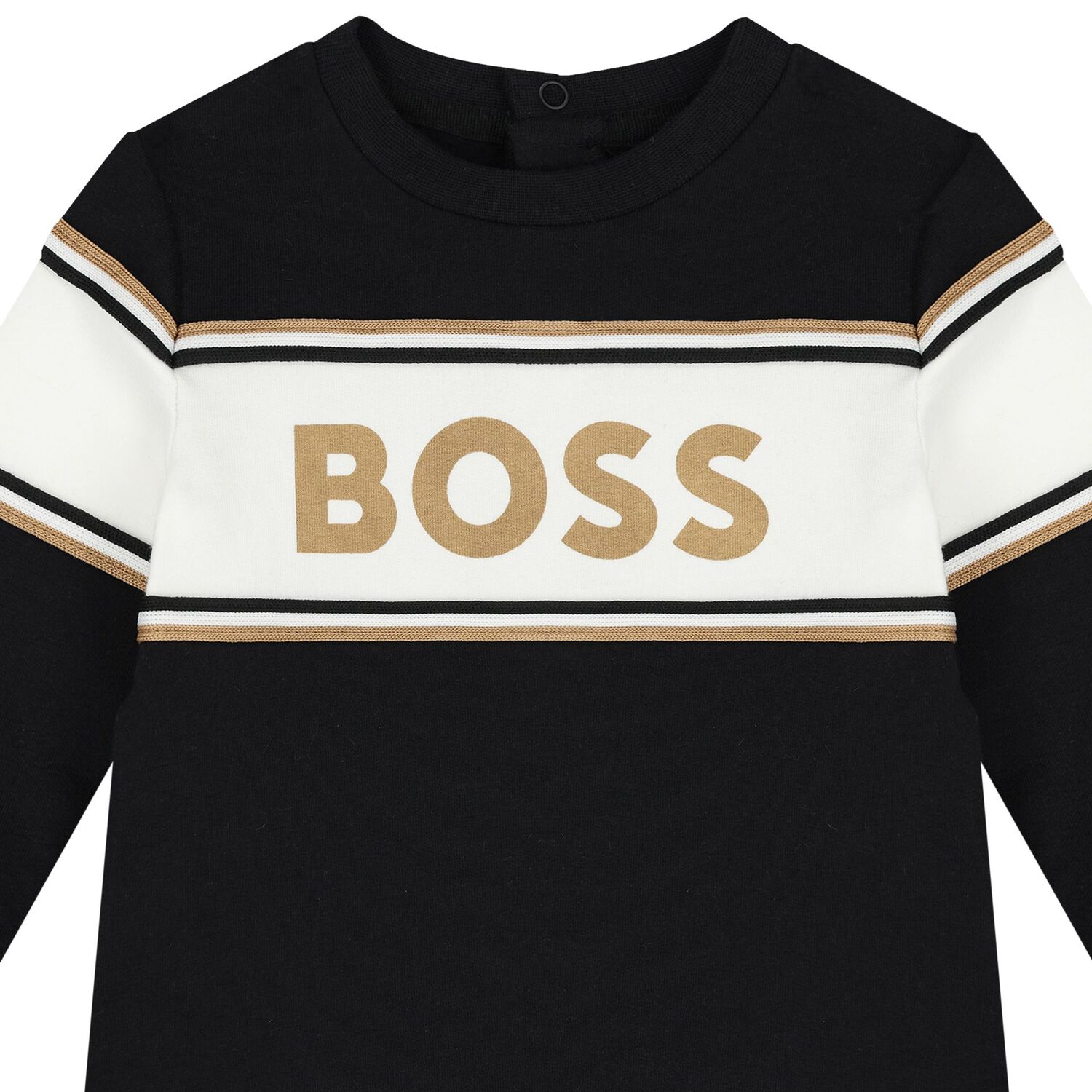 Baby Boys Black Logo Babygrow Gift Set, 1, hi-res