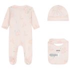 Baby Girls Pink Tiger Babygrow Gift Set, 1, hi-res