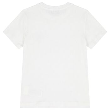 White Teddy Bear Logo T-Shirt