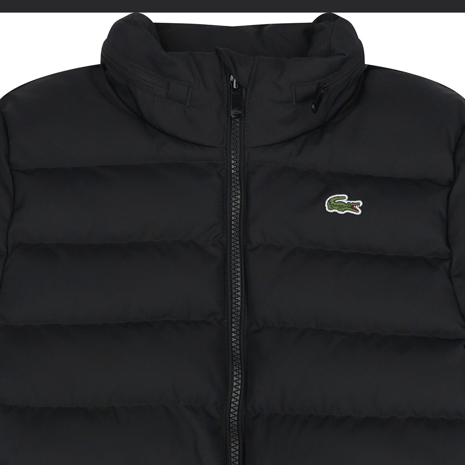 Boys Black Logo Puffer Jacket, 1, hi-res