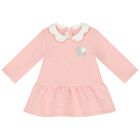 Baby Girls Pink Dress, 1, hi-res