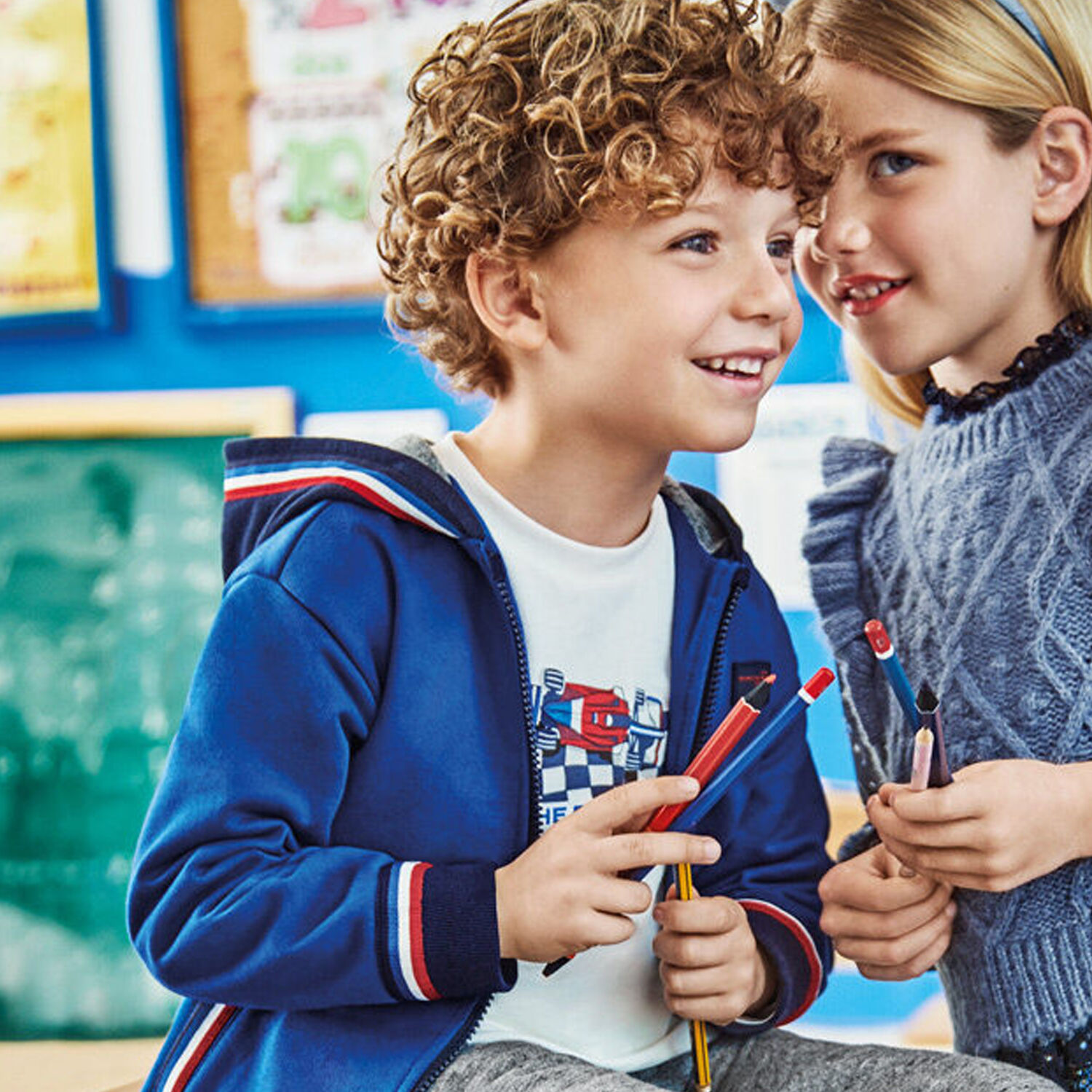 Boys White, Blue & Grey 3 Piece Tracksuit, 1, hi-res