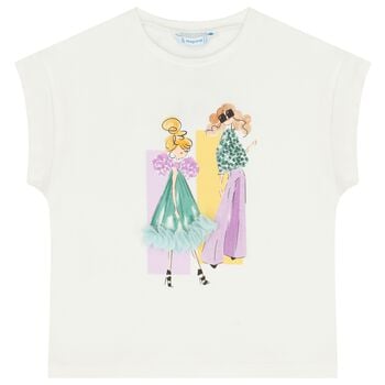 Girls Ivory T-Shirt