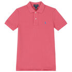 Boys Red Logo Polo Shirt, 3, hi-res