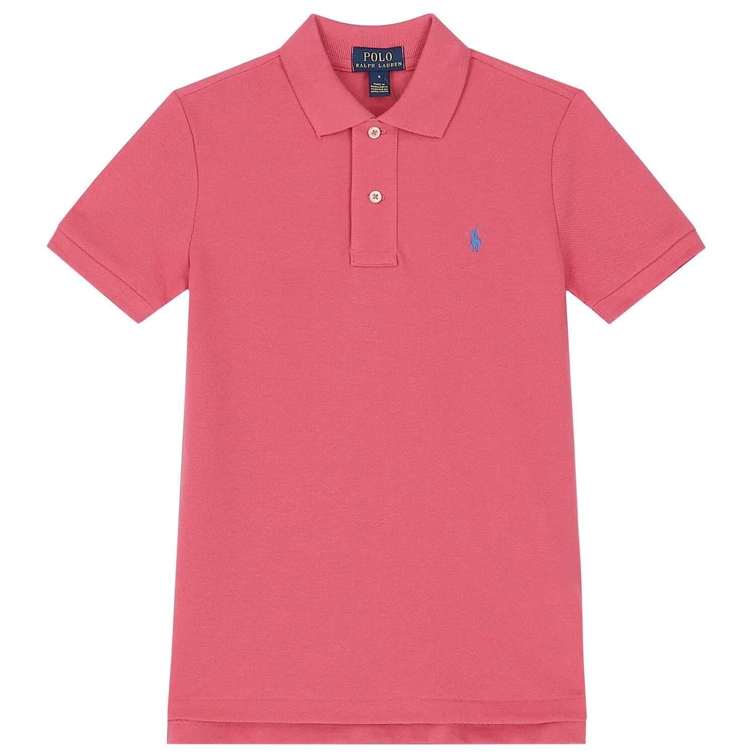 Boys Red Logo Polo Shirt, 3, hi-res
