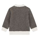 Younger Boys Black, Beige & Ivory Logo Knitted Jumper, 1, hi-res