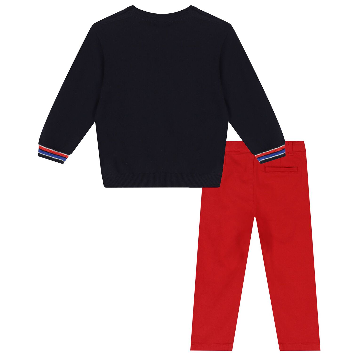 Younger Boys Blue & Red Jumper & Trousers Set, 1, hi-res image number null
