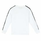 Boys White Long Sleeve Top, 1, hi-res