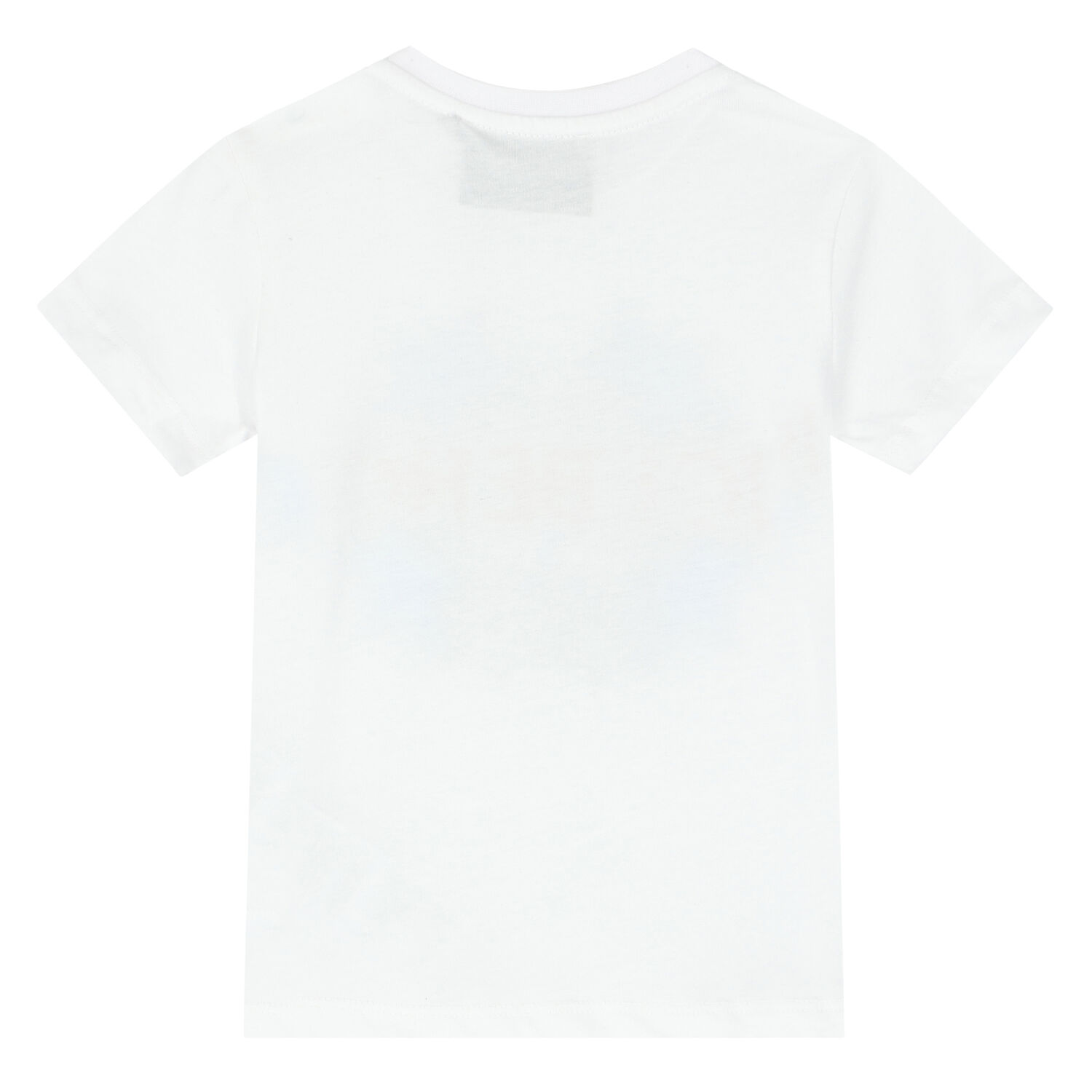 Younger Boys White Logo T-Shirt, 1, hi-res