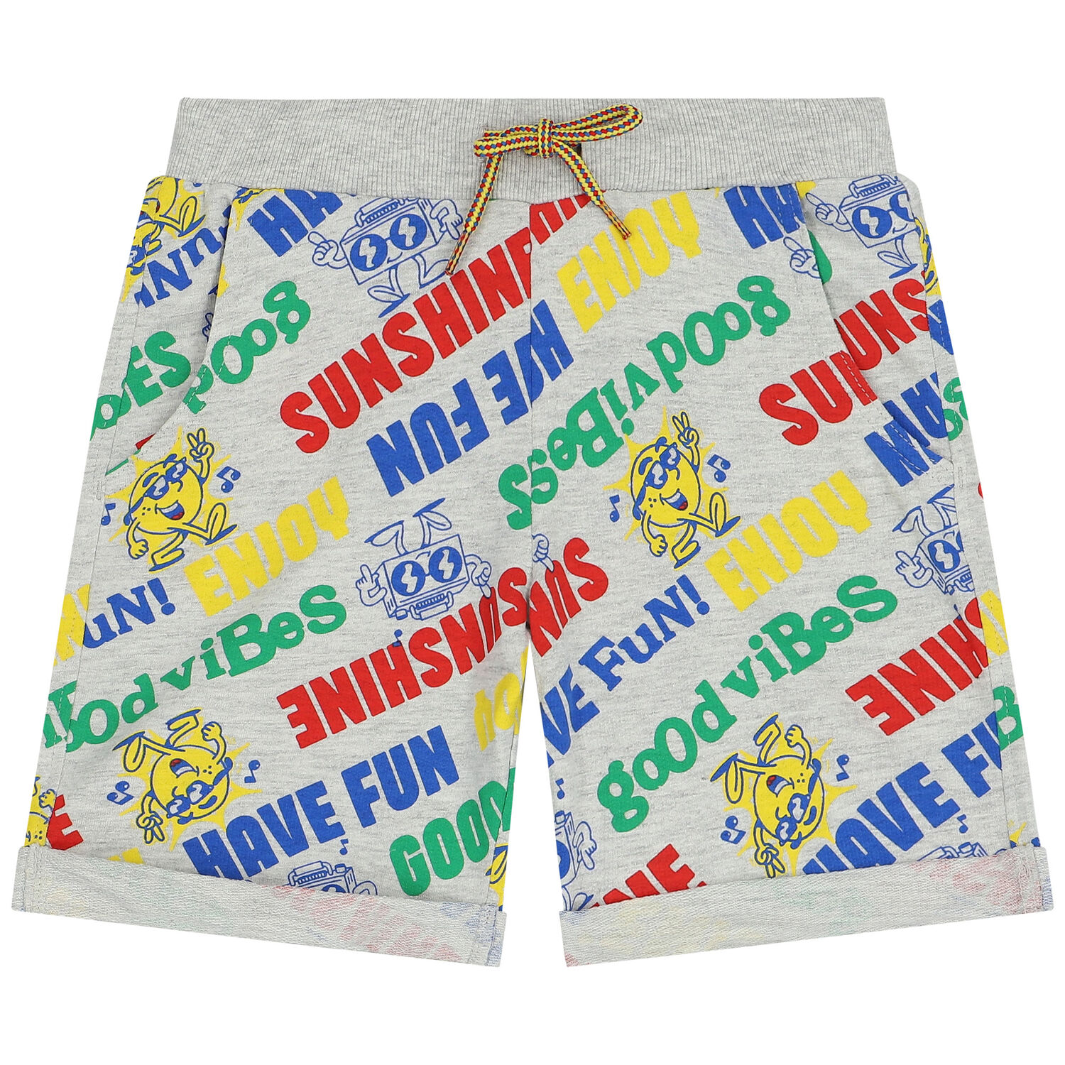 Boys Grey Shorts, 1, hi-res