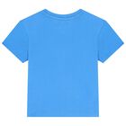 Baby Boys Blue Logo T-Shirt, 1, hi-res