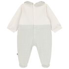 Baby Boys Blue & Ivory Babygrow, 2, hi-res