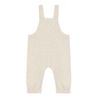 Baby Girls Beige Logo Dungaree Set, 1, hi-res