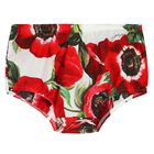 Baby Girls Red & White Floral Dress Set, 1, hi-res