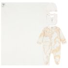 Ivory & Beige Geo Map Babygrow Gift Set, 1, hi-res