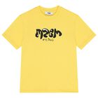 Boys Yellow Logo T-Shirt, 2, hi-res