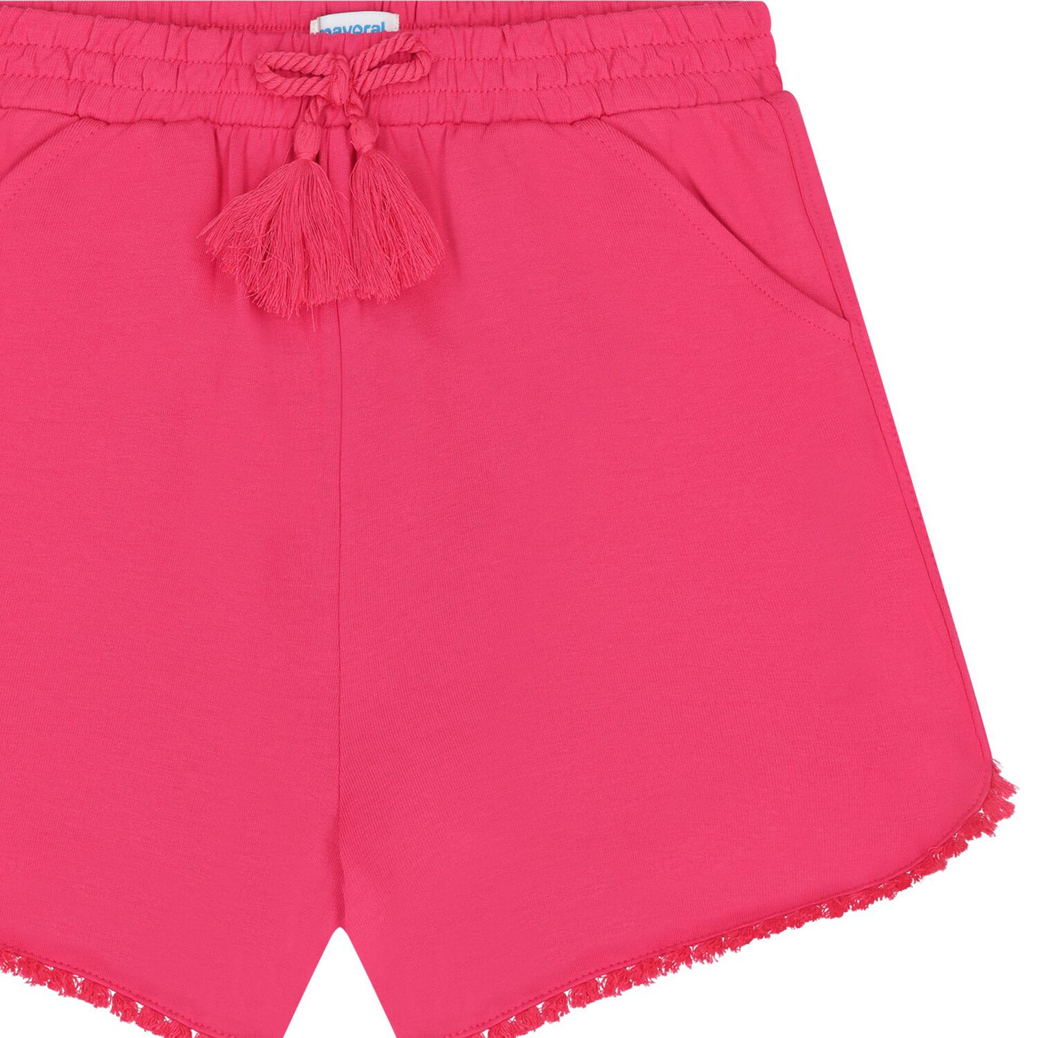 Girls Pink Fringe Shorts, 2, hi-res