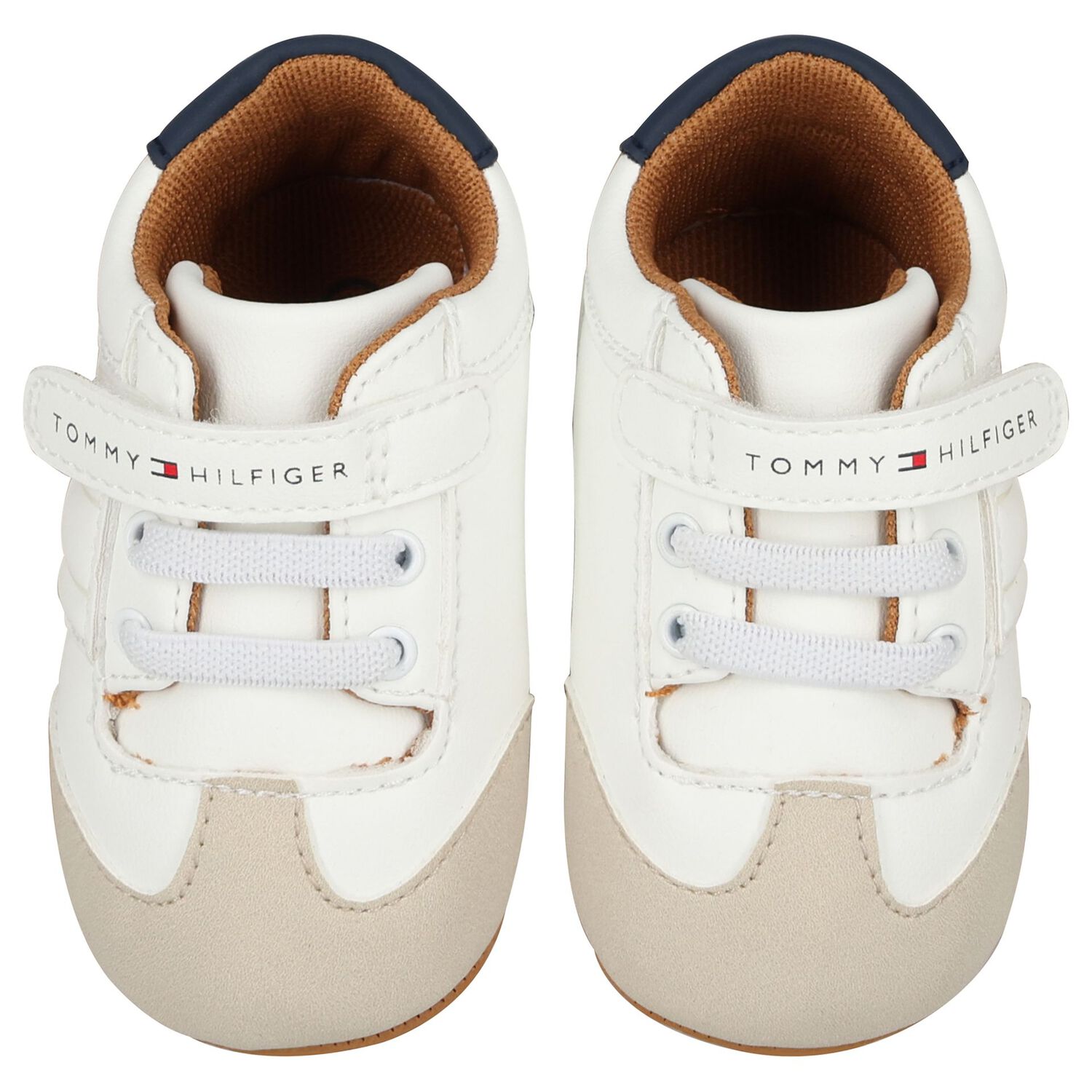 Baby Boys Ivory Logo Pre Walker Shoes, 1, hi-res