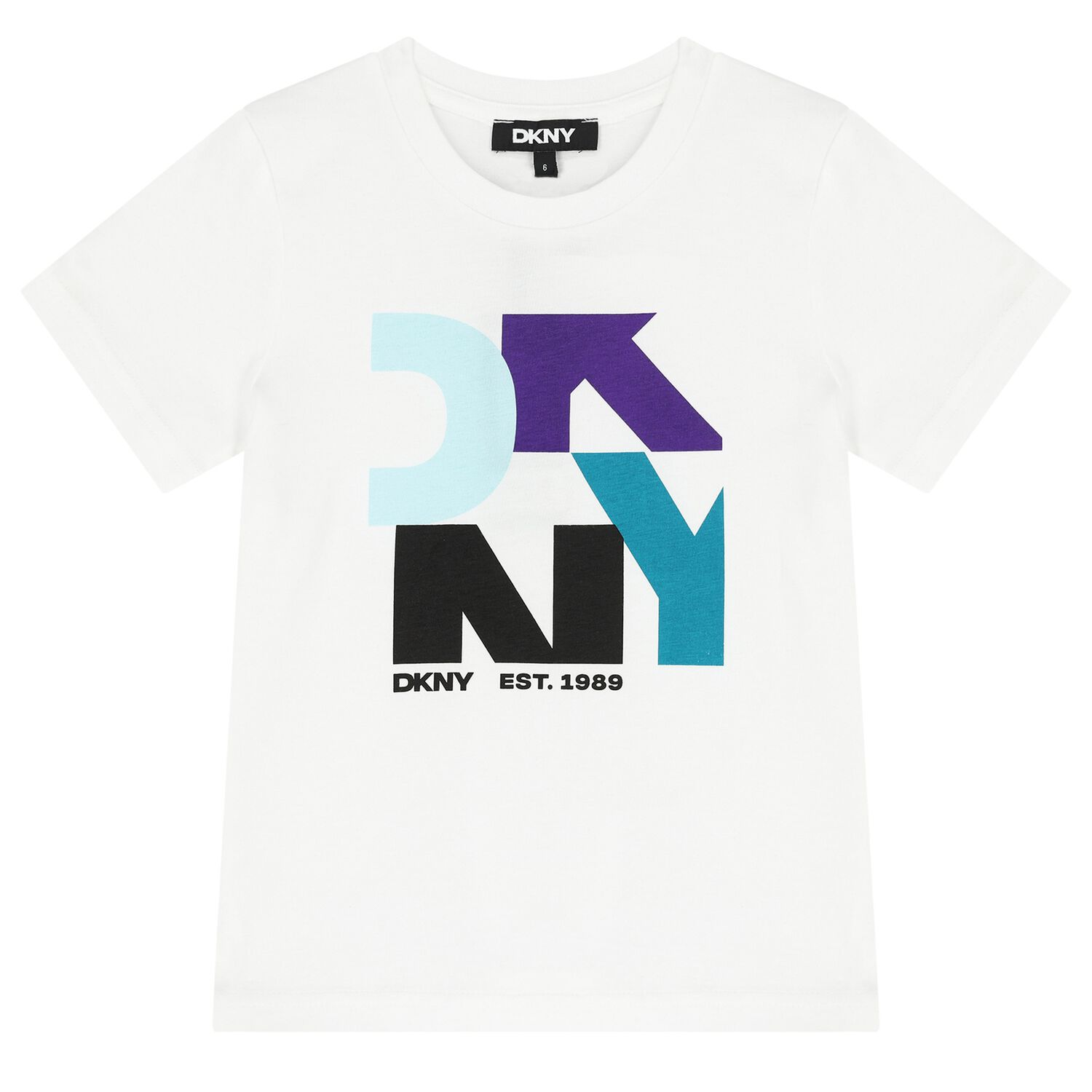 Boys White Logo T-Shirt, 2, hi-res image number null