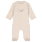 Beige & White Train Babygrows ( 2-Pack ), 1, hi-res