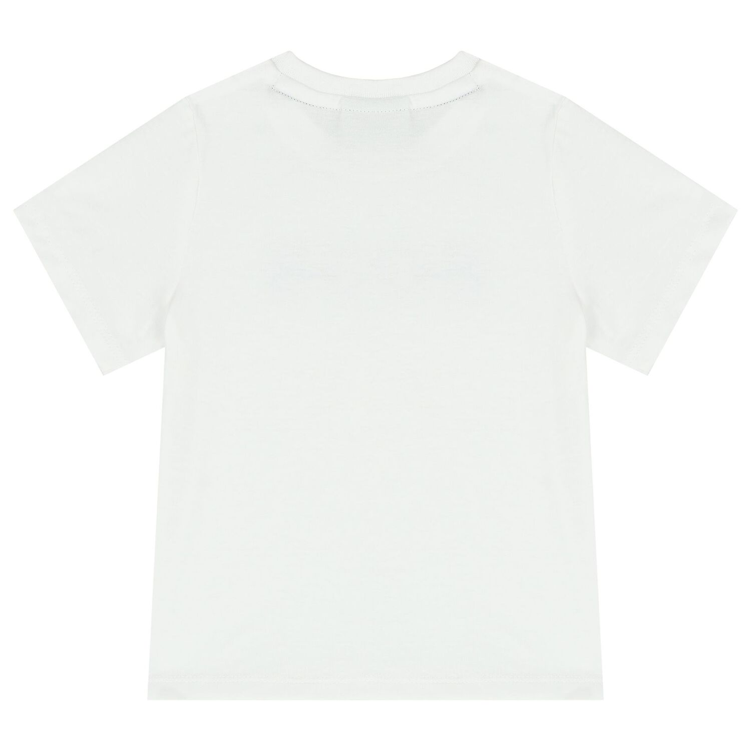 Younger Boys White Logo T-Shirt, 1, hi-res