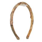 Girls Beige Geo Map Headband, 1, hi-res