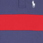 Boys Navy Blue & Red Stripe Big Pony Polo Shirt, 1, hi-res