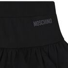 Girls Black Logo Skirt, 1, hi-res