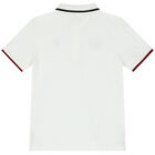 Boys White Logo Polo Shirt, 2, hi-res
