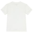 Boys White Polo Bear T-Shirt, 1, hi-res