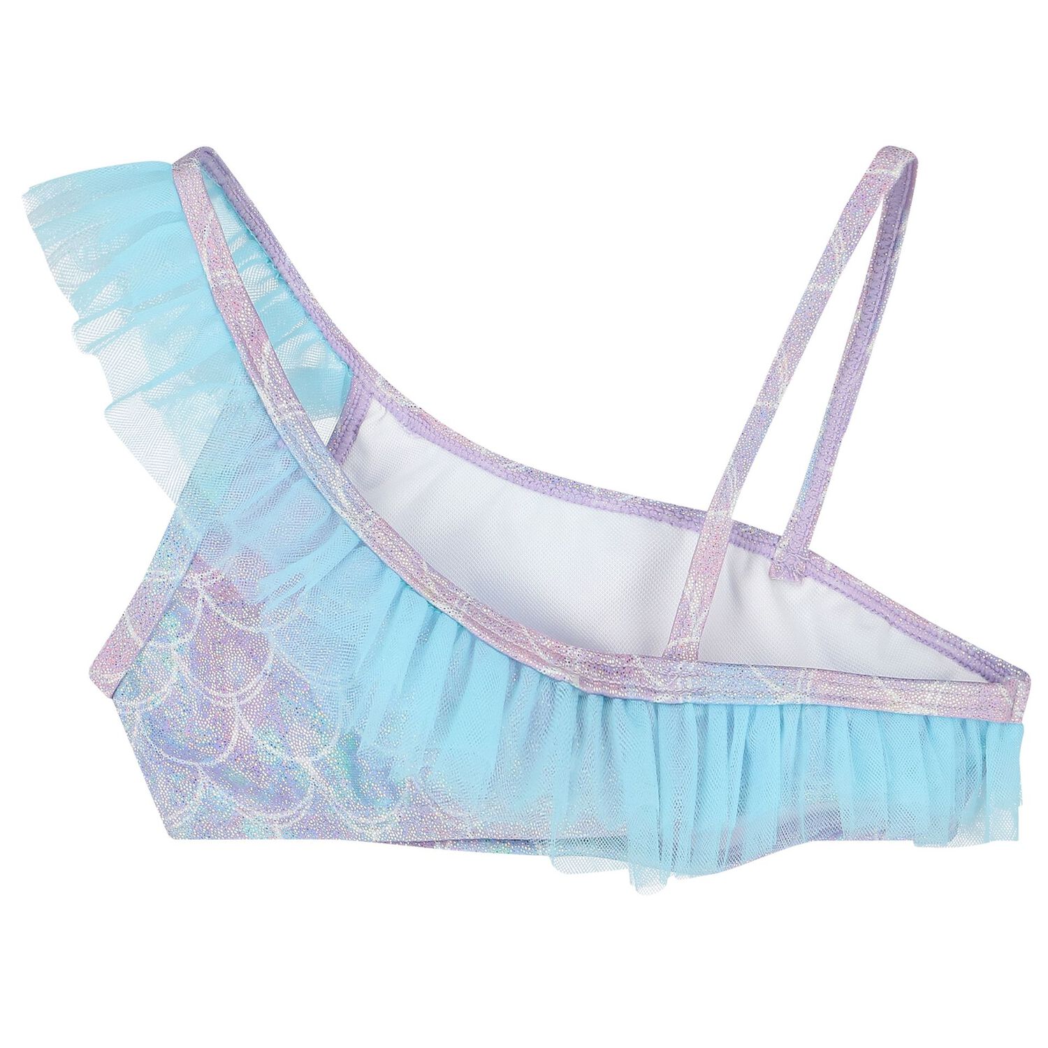 Girls Purple & Blue Metallic Mermaid Bikini, 1, hi-res image number null