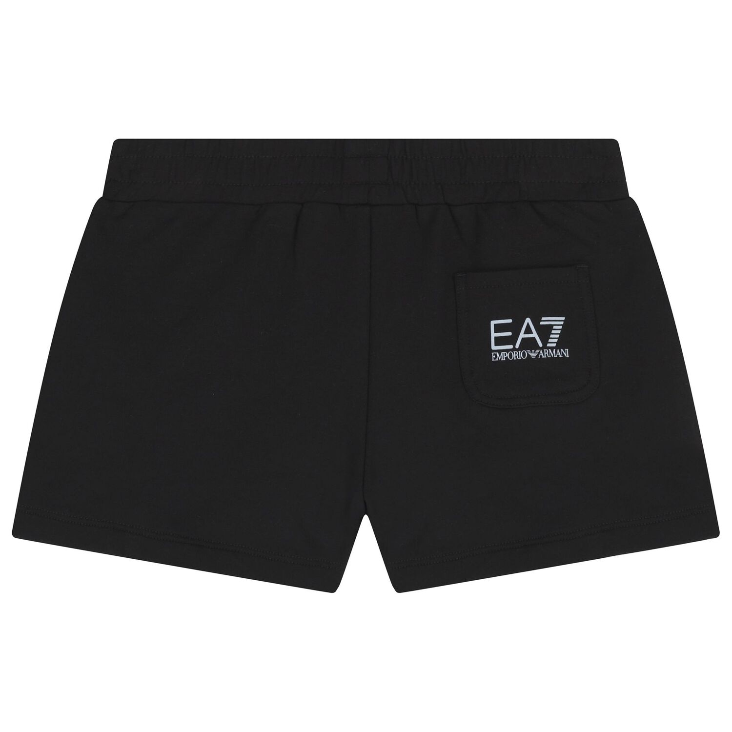 Girls White & Black Logo Shorts Set, 3, hi-res