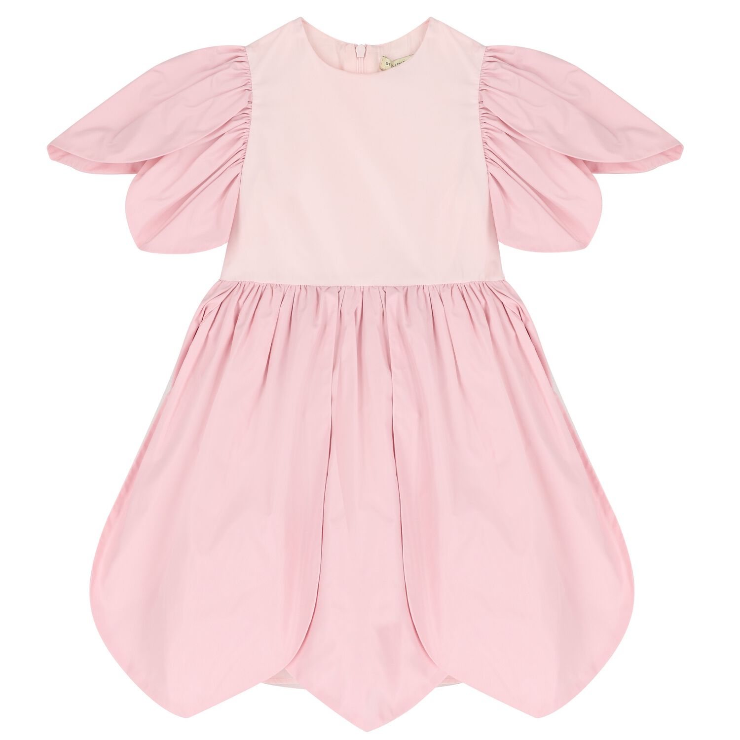 Girls Pink Petal Dress, 1, hi-res