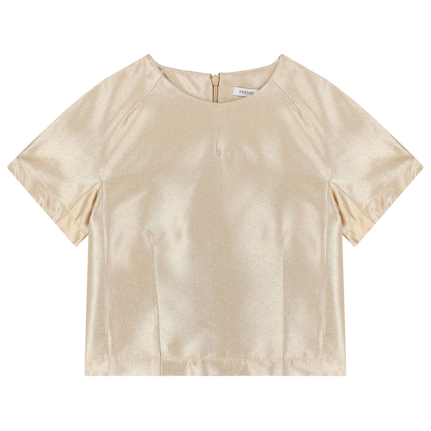 Girls Gold & White Roses Skirt Set, 1, hi-res image number null