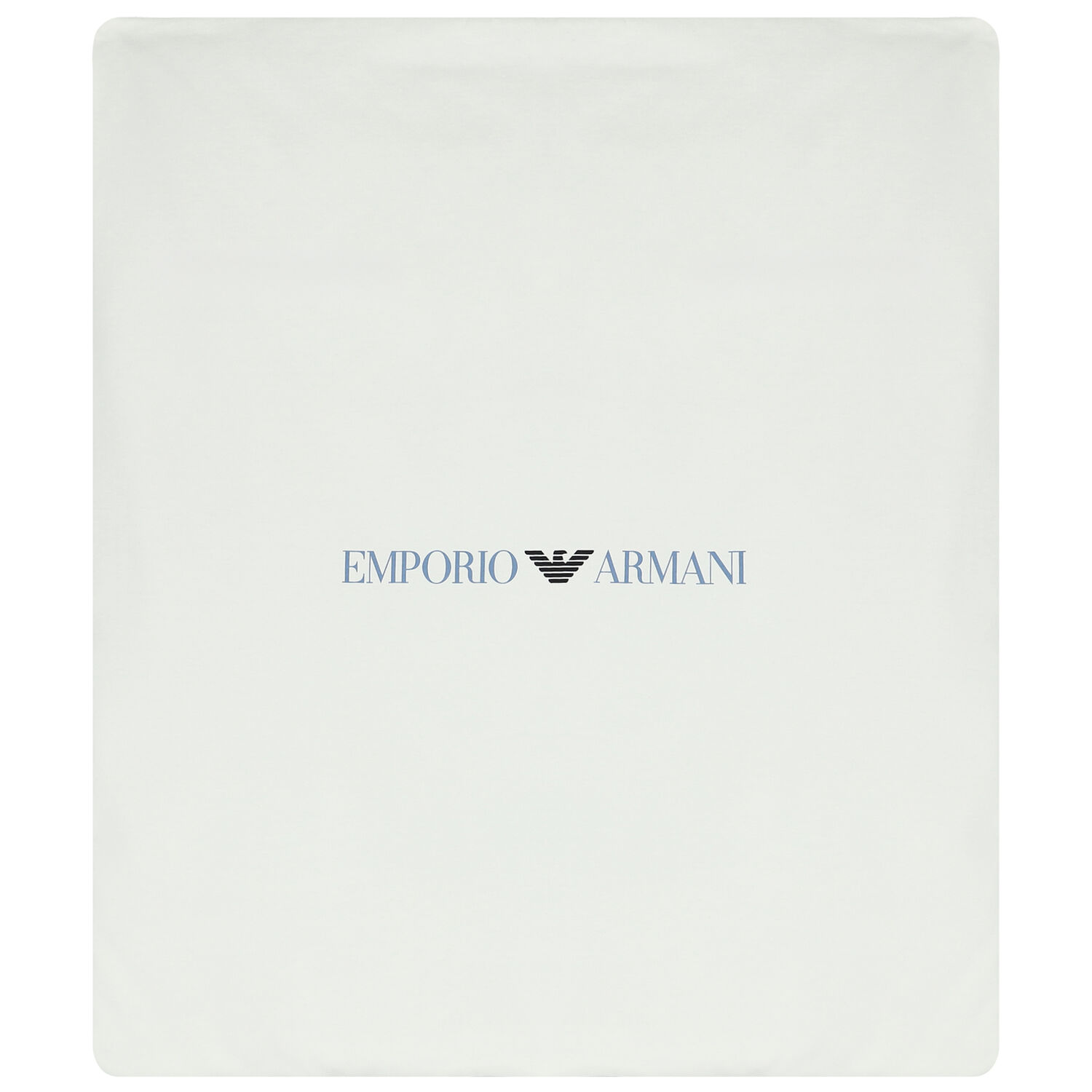 Ivory & Navy Blue Logo Baby Blanket, 3, hi-res