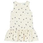 Girls Ivory Bow Dress, 1, hi-res
