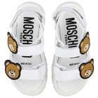 White Teddy Bear Sandals, 1, hi-res