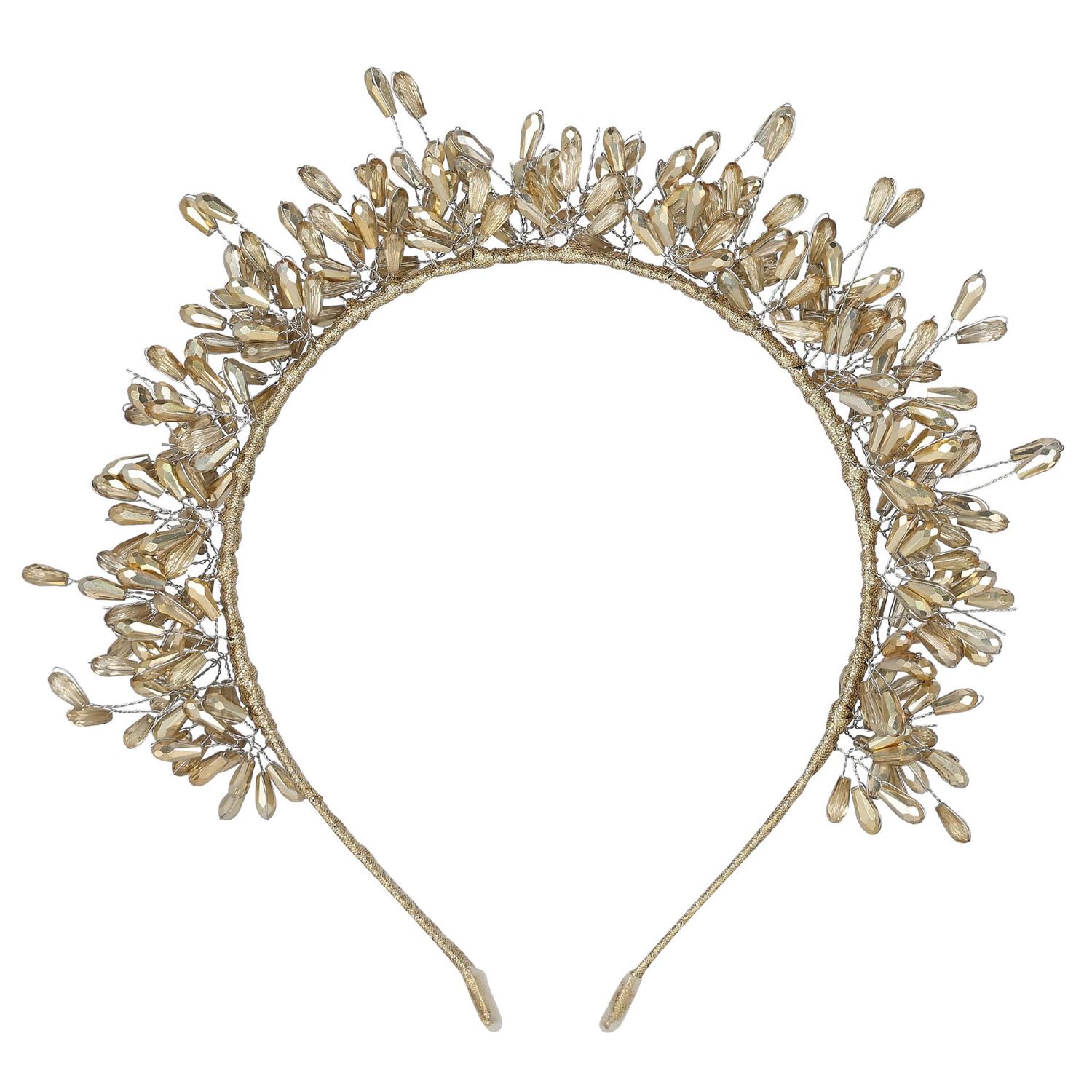 Girls Gold Embellished Headband, 2, hi-res image number null