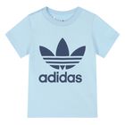 Younger Blue Logo Shorts Set, 1, hi-res