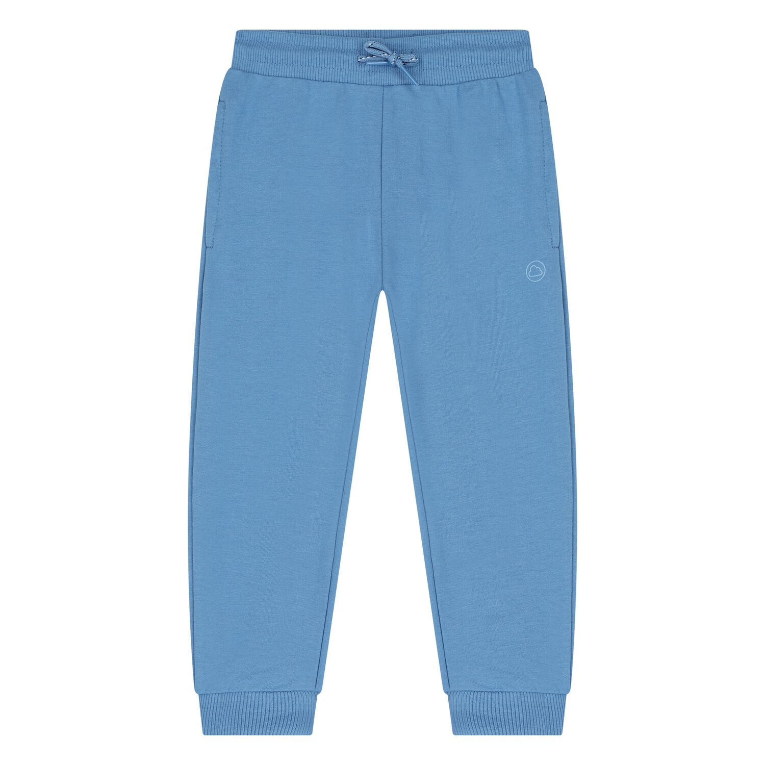 Younger Boys Blue Jersey Joggers, 2, hi-res image number null