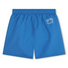 Boys Blue Varsity Tiger Swim Shorts, 1, hi-res