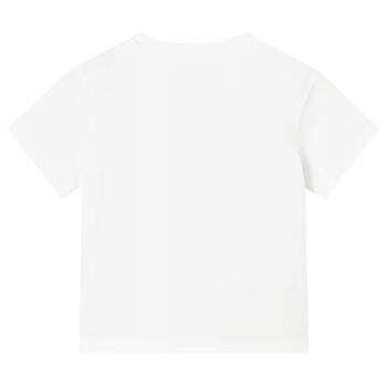 Younger Boys White Crocodile T-Shirt