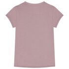 Girls Purple Logo T-Shirt, 5, hi-res