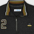 Boys Grey Logo Zip Up Top, 1, hi-res